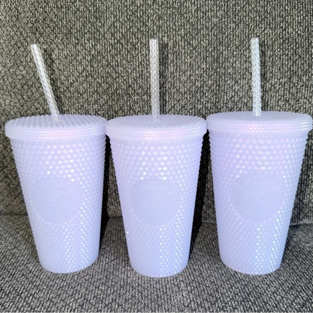 ONE - Starbucks Iridescent White Lilac Tumbler